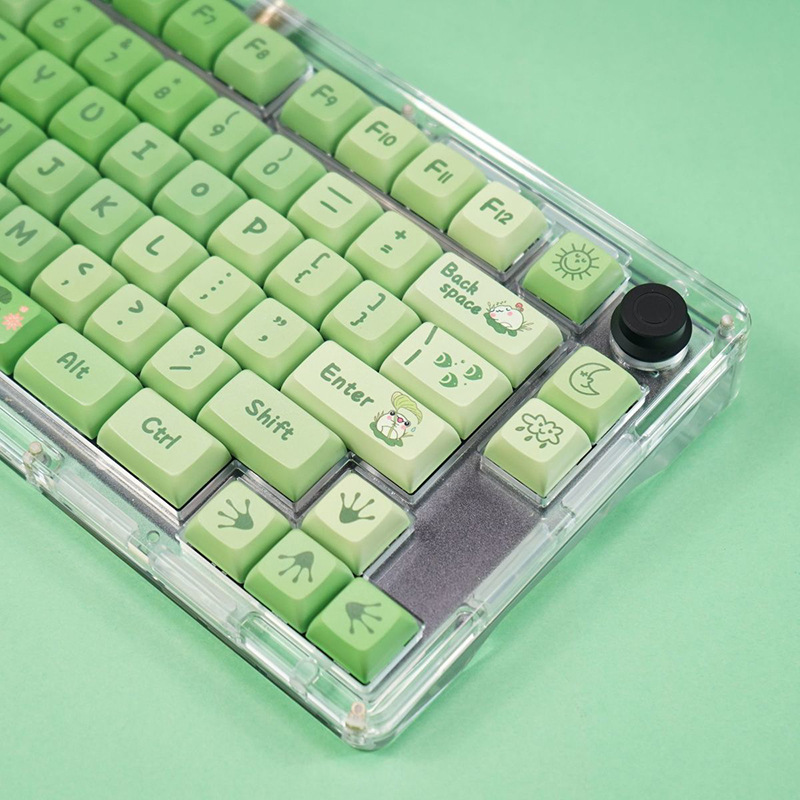 Matcha-Mint-Gruumln-Mechanical-Schluumlsselboard-XDA-Profil-Tastensatz-127-Tasten-PBT-Sublimation-Be-1991042-4